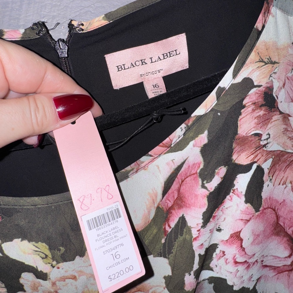 Chico’s Black Label Floral Maxi Dress - Picture 3 of 5